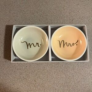 Fringe Studio Mr. & Mrs. Trinket Tray Set